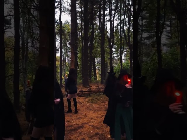 Caught on Camera! Celtic Wicca coven in the woods - Yesterday was magic
