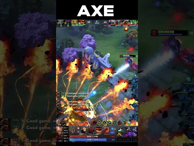 1 Level In 55 Seconds Axe Likes this Very Much #dota2 #dota2highlights #rampage