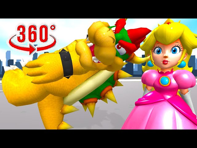 VR 360° Video - Spinning My Tails - Mario and Princess Peach - Animated Comedy