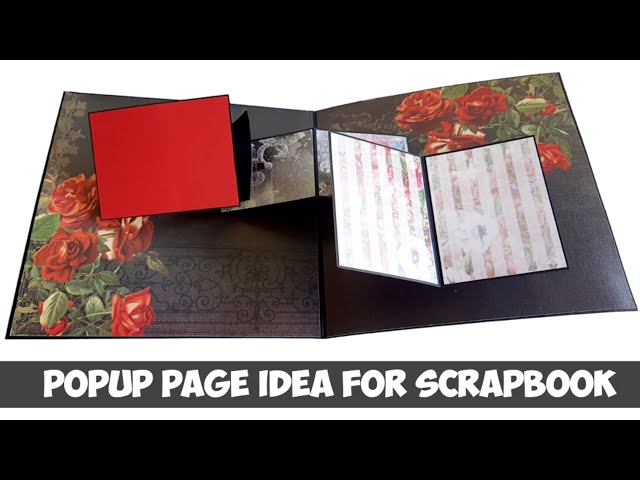 popup page for scrapbook | scrapbook page idea | interactive card | diy popup card