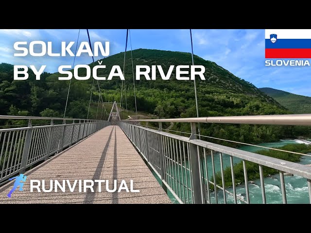 Scenic 1-Hour Run in Solkan by Soča River, Slovenia