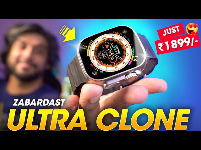 ZABARDAST *Apple Watch Ultra Clone* @ ₹1899 Rs. ⚡️ Hammer Active 2.0 Smartwatch Review!