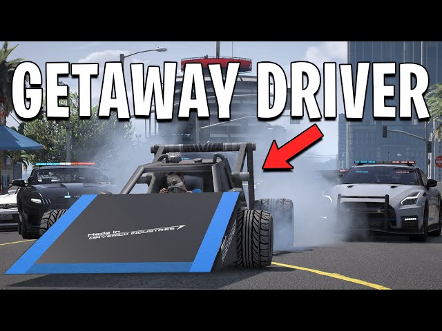 I Became A Getaway Driver with 1000HP Ramp Car in GTA 5 RP