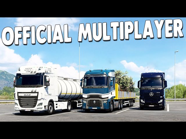 OFFICIAL MULTIPLAYER IS HERE - Euro Truck Simulator 2 Convoy Mode RELEASE GAMEPLAY
