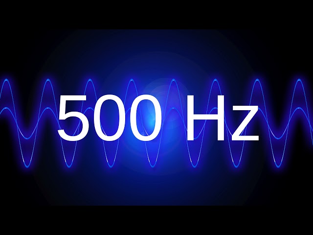 500 Hz clean pure sine wave TEST TONE frequency