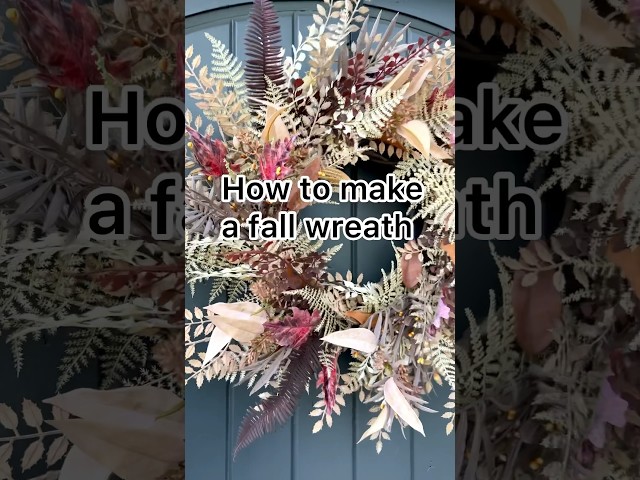 How to make a fall wreath step by step #wreath #diyfallwreath #wreathmaker #falldecor