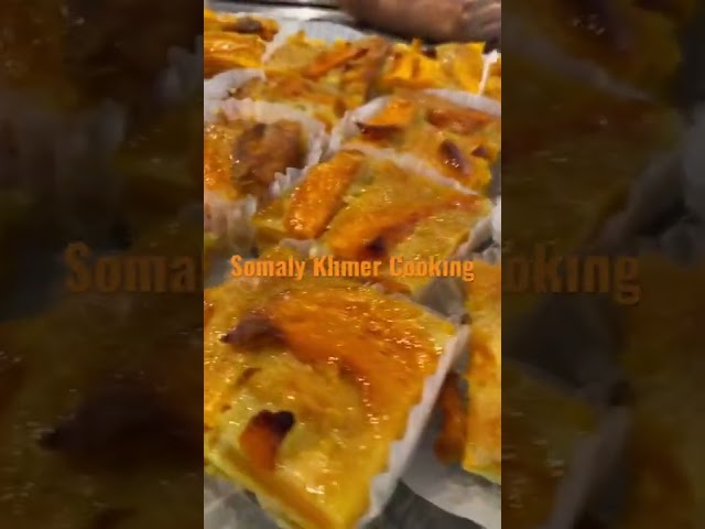 Pumpkin Custard Dessert Even Better With Whipped Cream Or Ice Cream | Somaly Khmer Cooking