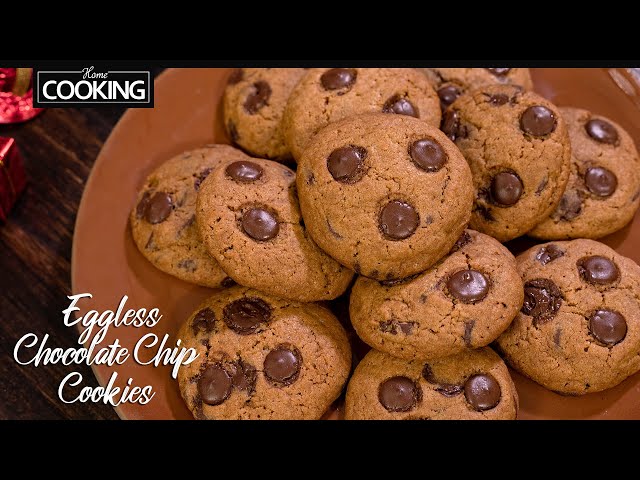 Chocolate Chip Cookies | Eggless Cookie | Christmas Cookies | Holiday Cookies | Christmas Recipes