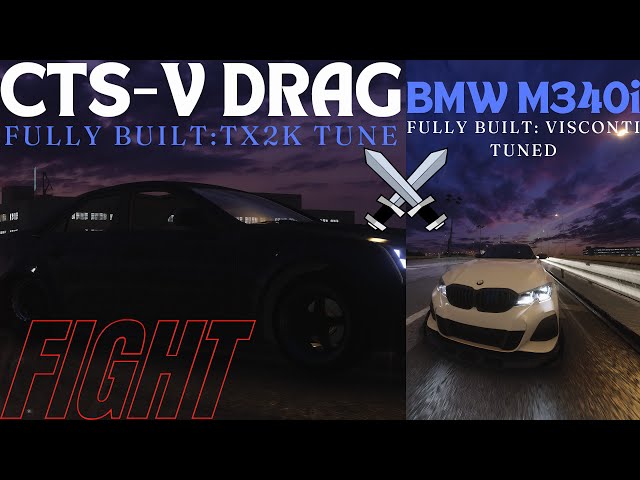 CTSV DRAG vs BMW M340i Assetto Corsa !