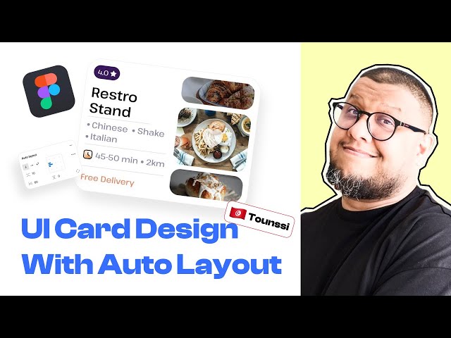 UI Crad Design With Auto Layout - Figma tutorial (🇹🇳 Tunssi)