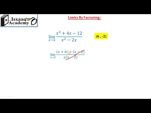 08. Limits by factoring (Somali)