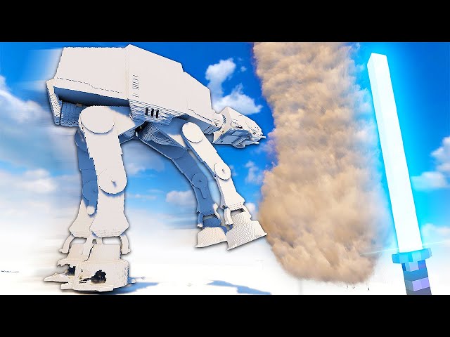Can a Star Wars AT-AT Survive a Tornado?! - Teardown Mods Gameplay