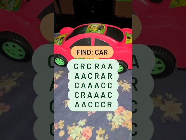 Observation Visual Test: Episode-2062, Spot "CAR" . Try Your Skills!  #search #puzzle #shorts
