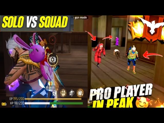 FREE FIRE|| Solo vs Squad full Map gameplay 😛 with Voice|| #rdumesh5yt #freefire