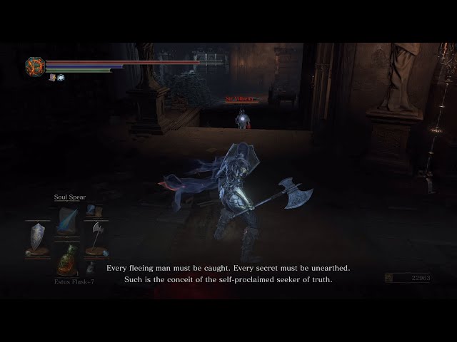 Dark Souls 3 - Sir Vilhelm's speech before attacking (Dialogue)