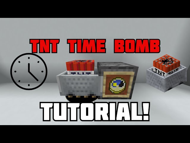 Minecraft Simple Tnt Time Bomb Tutorial