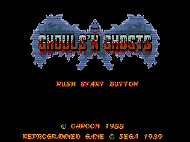 Ghouls 'n Ghosts (SEGA GENESIS) - Display Top