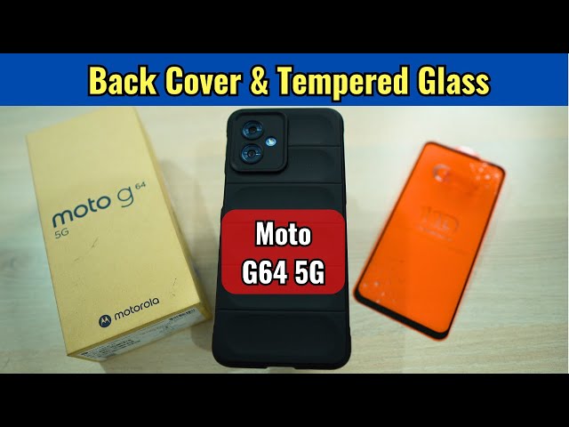 Moto G64 5G - Back Cover & Tempered Glass Screen Protector from Amazon Under Rs.500 | Review