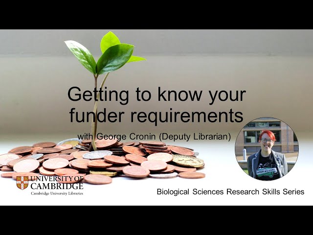 Getting to Know your Funder Requirements