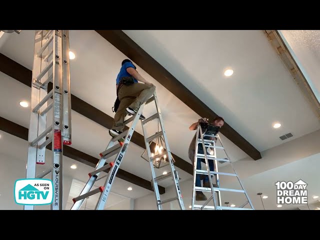 Tilton Faux Wood Ceiling Beams | Time Lapse Installation - As Seen on HGTV's 100 Day Dream Home