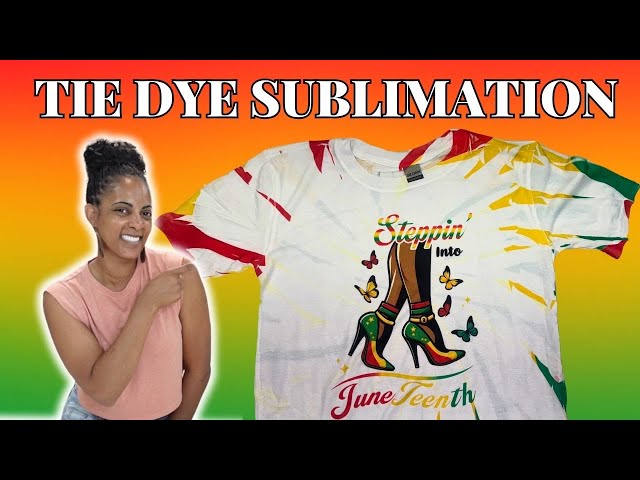 How To Tie Dye a Shirt Using ONLY Sublimation? Fast Easy with NO TIE DYE Full Tutorial!