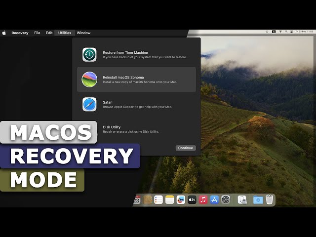 How to Recover Mac from Time Machine Backup / MacOS Recovery Mode
