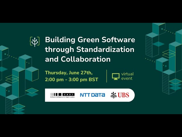 Building Green Software through Standardization and Collaboration