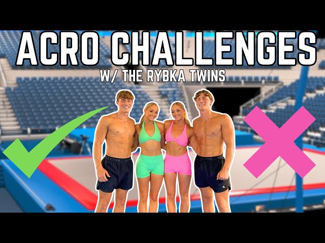 ATTEMPTING EXTREME ACRO CHALLENGES (THE RYBKA TWINS)