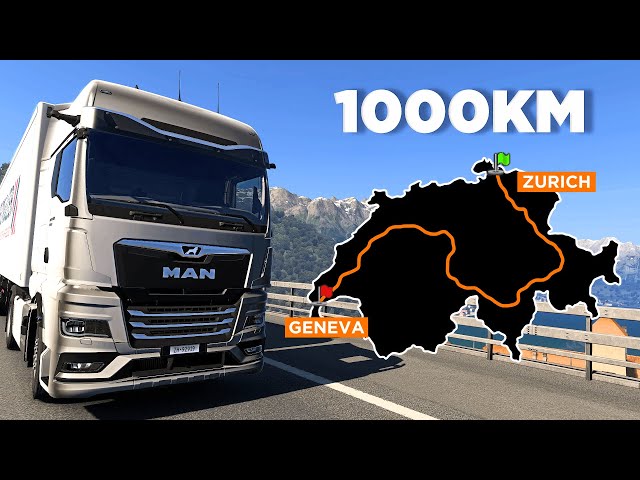 ETS2 Longest Delivery in Switzerland Rework - Zurich to Geneva | Euro Truck Simulator 2
