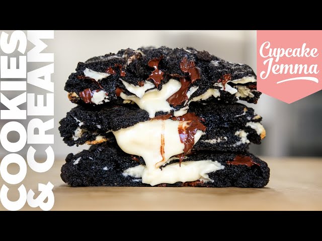 Cookies & Cream New York Cookies Recipe | Cupcake Jemma