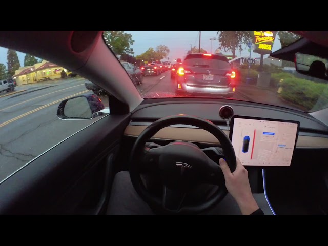 Tesla FSD Beta 10.2 Rain Drive