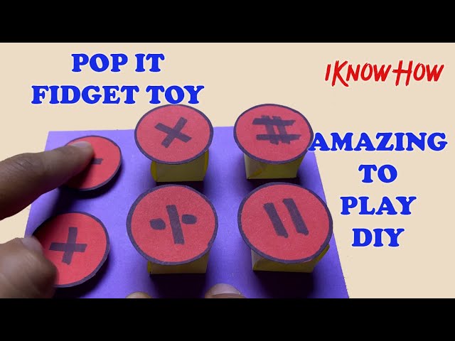 POP IT FIDGET Toy DIY Amazing Idea Paper Art and Craft
