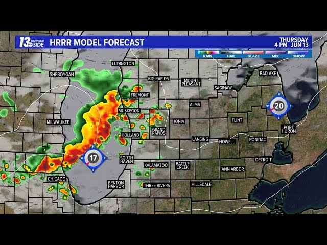 LIVE RADAR LOOP | Tracking possible severe weather in West Michigan Thursday afternoon