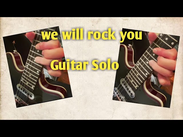 Brian May -We will rock you (Guitar Only)