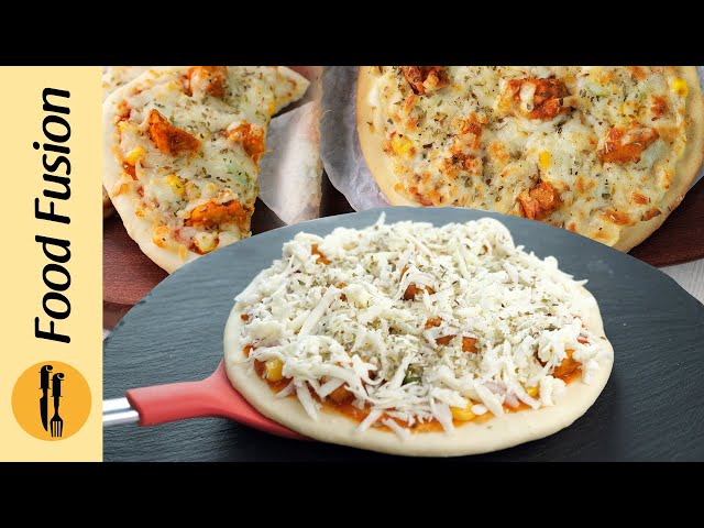 6 Minutes Pizza Recipe for Lunch Box ( Air Fryer & Frying Pan Methods ) by Food Fusion