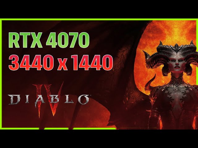 Diablo IV Retail | RTX 4070 Performance Test | 3440 x 1440 Ultrawide | Ultra Preset