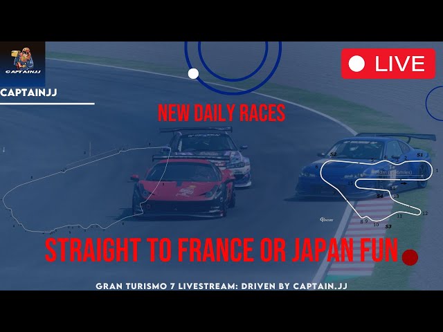 Live: Gran Turismo 7 - New Daily Races: 5 Laps Of France or Japan