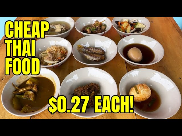 CHEAPEST RESTAURANT in KRABI THAILAND / Cheap Thai Food in Ao Nang