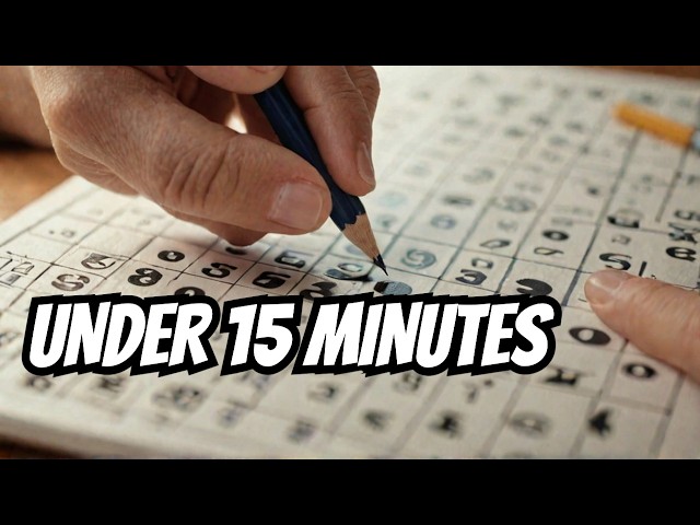 Sudoku 2024 06 17 hard - FIFTEEN minutes