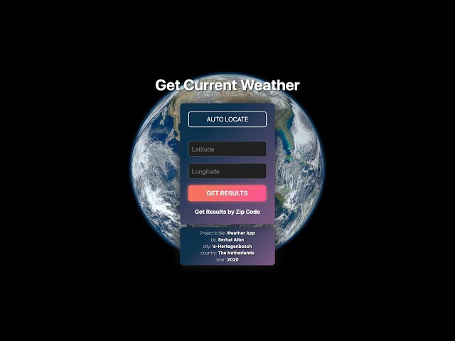 Weather App | Web-based App | HTML, CSS, JavaScript, Python, SQL