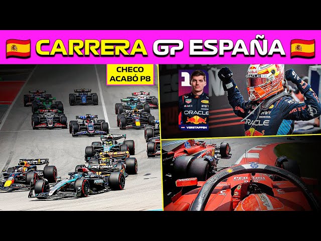 ¡¡4 PUNTOS RASCÓ CHECO!! | MAX GANÓ EN LA SALIDA | HAM VUELVE AL PODIO // CARRERA GP ESPAÑA 2024