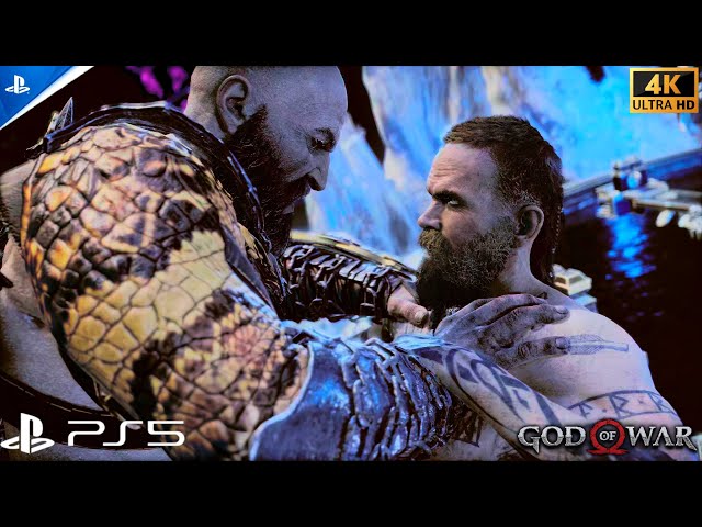GOD OF WAR 4 Kratos  VS Baldur All Fights 4K 60 fps PS5 Gameplay
