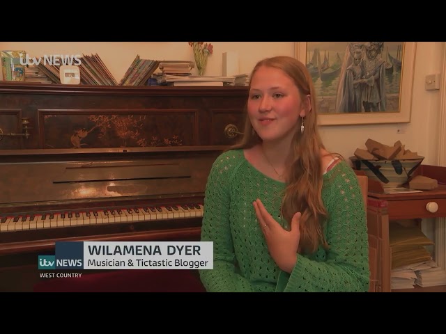 ITV Westcountry News - Tourettes Syndrome Awareness Month with Wilamena Dyer and Seren Arthurs.