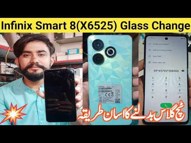 Infinix Smart 8(X6525) Touch Glass Replace | How to Change Touchglass Infinix Smart 8 @zorbamobile