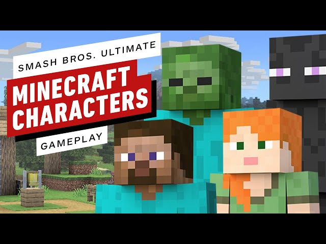 Super Smash Bros. Ultimate - 12 Minutes of Minecraft Steve Gameplay