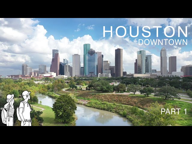 4K Downtown Houston, Texas 🇺🇸 - Part 1 [walk + drone]