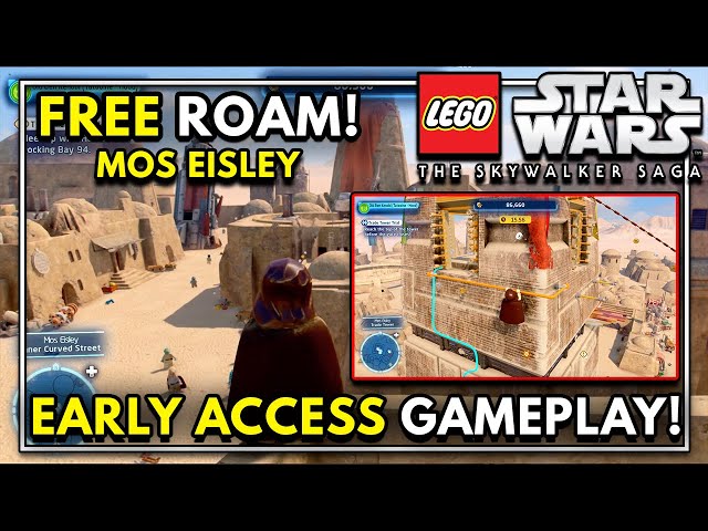 We CLIMBED The MOS EISLEY TOWER In LEGO Star Wars: The Skywalker Saga! | Early Access Gameplay Demo
