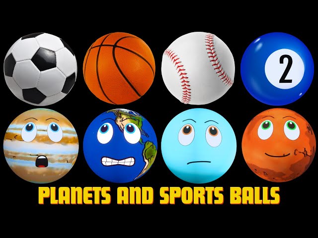 Planet Size Comparison with Sports Balls | Solar System for Kids | Planet Comparison | Kids Videos