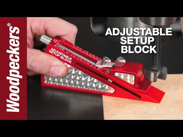 Adjustable Setup Block | Woodpeckers Woodworking Tools