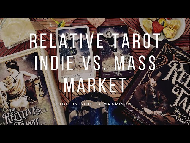 Relative Tarot by Carrie Paris | Indie vs. Mass Market Edition Side-by-Side Comparison